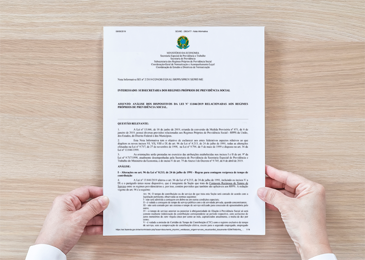 Nota Informativa da SRPPS quanto à aplicação das regras da Lei relacionadas aos Regimes Próprios_